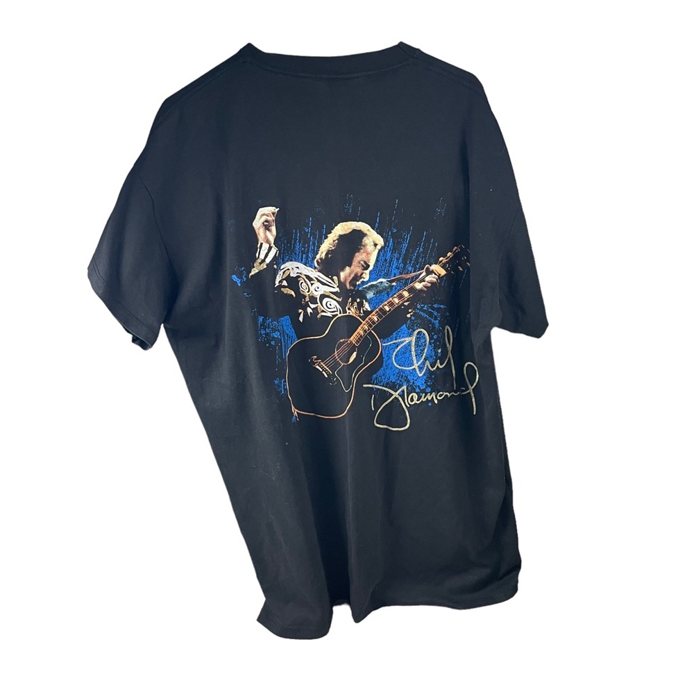 Vintage 90s 1993 Neil Diamond Concert Tour T-Shirt Pop Rock Caroline ONE SIZE